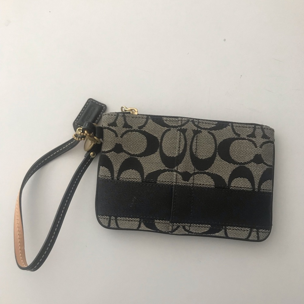 Sold Gray and black Coach